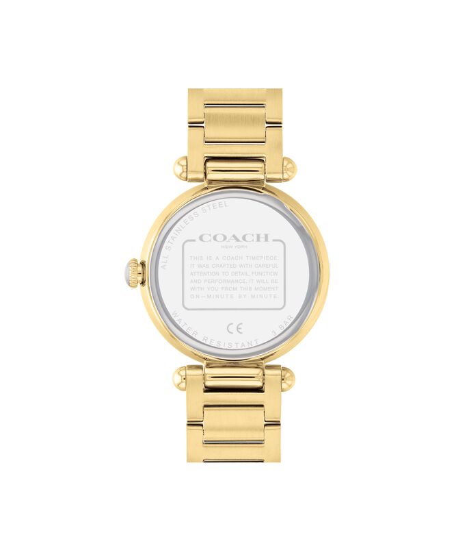 Coach Ladies' Cary Yellow-Tone Watch 14503832 image number null