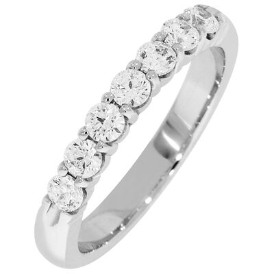 Ladies' 7-Stone 1/2ctw. Diamond Wedding Band in 14K White Gold (HI, I1)