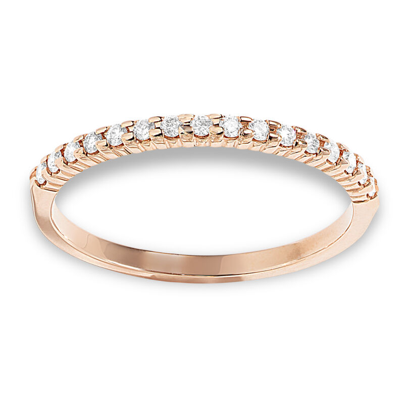 Classic Elegance. Diamond Band 1/7ctw in 14k Rose Gold image number null