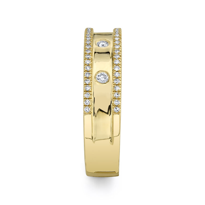 Shy Creation 0.23 ctw Diamond Ring in 14k Yellow Gold SC55004097V3 image number null