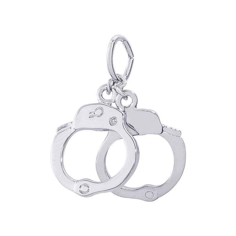Handcuffs Sterling Silver Charm image number null