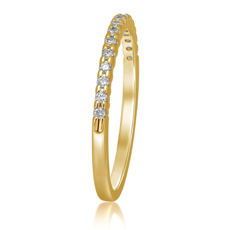 Classic Elegance. Diamond Band 1/7ctw in 10k Yellow Gold image number null