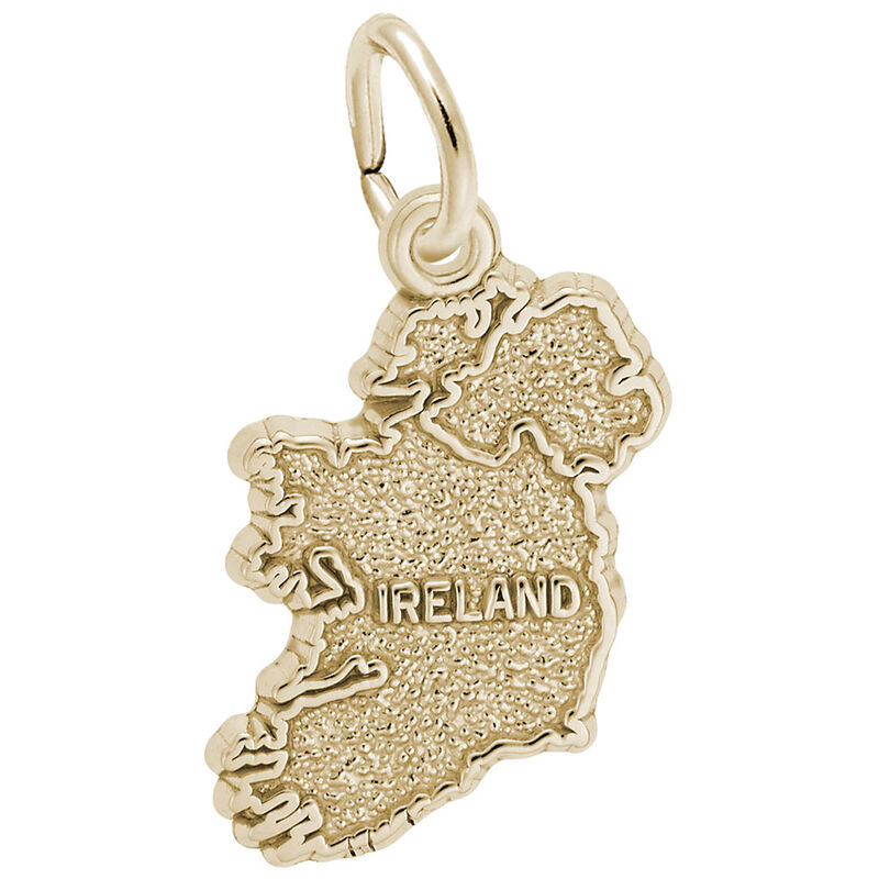 Ireland Charm in Gold Plated Sterling Silver image number null