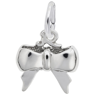 Bow Charm in Sterling Silver
