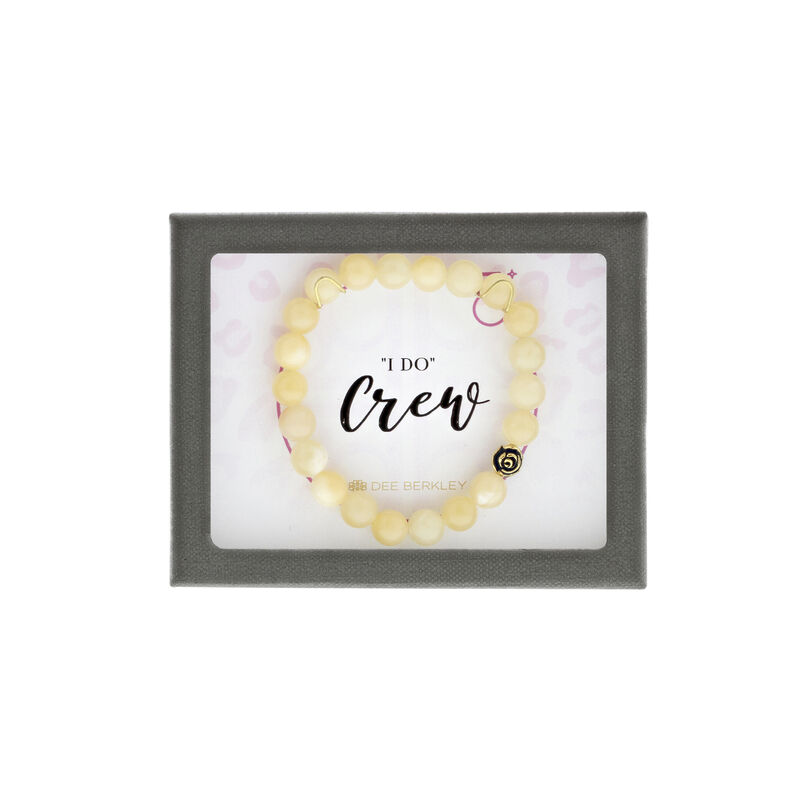 "I Do Crew" Butter Yellow Quartzite Bracelet in Sterling Silver  image number null