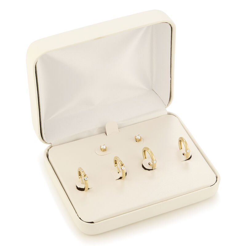 Lab Grown Diamond 1/2ctw. Trio Earring Box Set in Gold Vermeil image number null