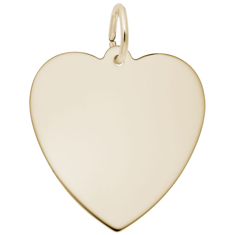  Heart Classic Charm in Gold Plated Sterling Silver image number null