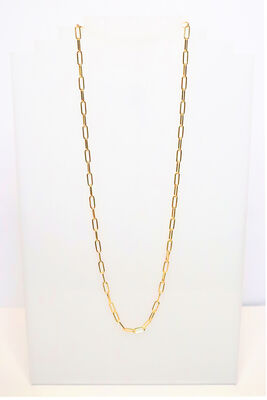 11mm Paperclip Mask Chain in Brass Gold Tone