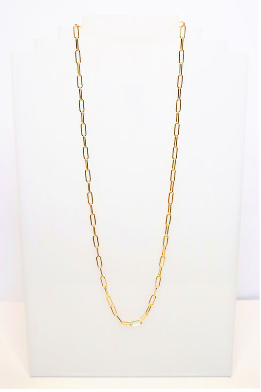 11mm Paperclip Mask Chain in Brass Gold Tone image number null