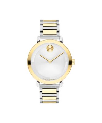Movado Bold Ladies Yellow Gold Ion Plated & Stainless Steel Evolution 2.0 Watch 3601105