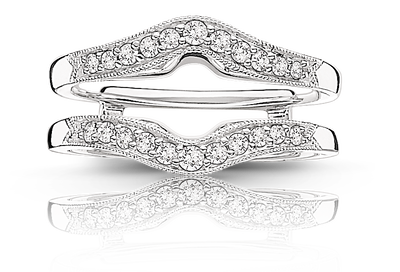 Diamond Ring Enhancer Wrap 1/4ctw. in 14k White Gold