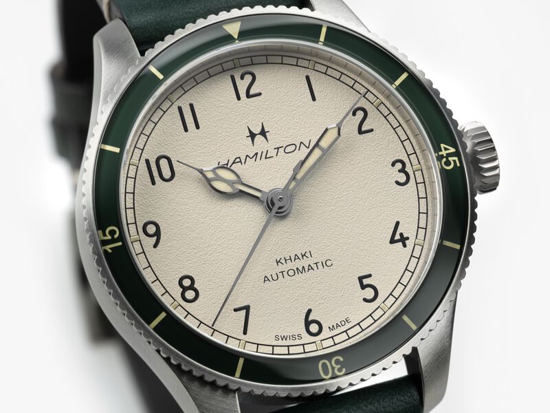 Hamilton Khaki Pilot Pioneer Automatic Eggshell White Dial H76225730 image number null