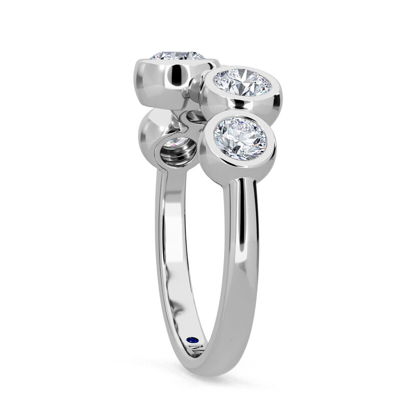 Lab Grown Diamond 5ctw. 14k White Gold Anniversary Ring image number null
