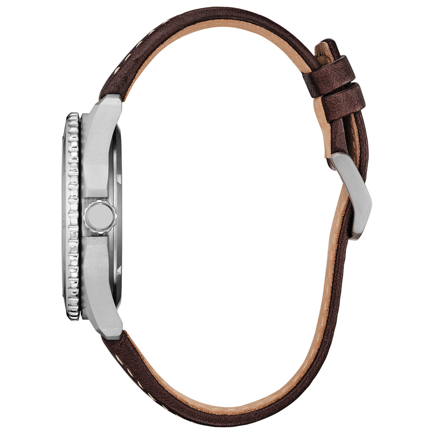 Citizen Men's Brycen Super Titanium Blue Dial Brown Leather Strap