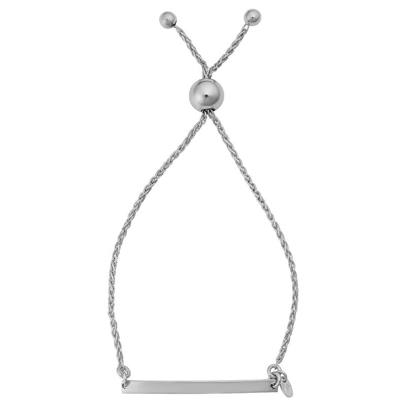 Adjustable Bolo Bar Bracelet in Sterling Silver image number null