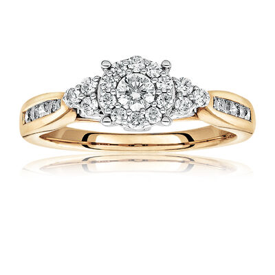 Morgan. Diamond Engagement Ring in 14k Yellow Gold