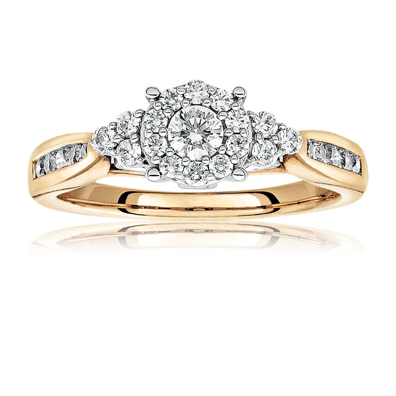 Morgan. Diamond Engagement Ring in 14k Yellow Gold image number null