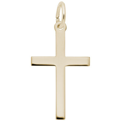 Cross Charm in 14K Yellow Gold