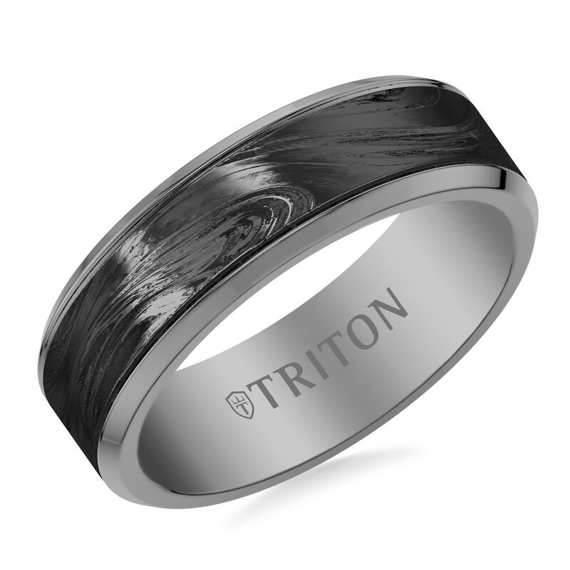 Carbon Fiber Inlay Tungsten Band (7mm) image number null