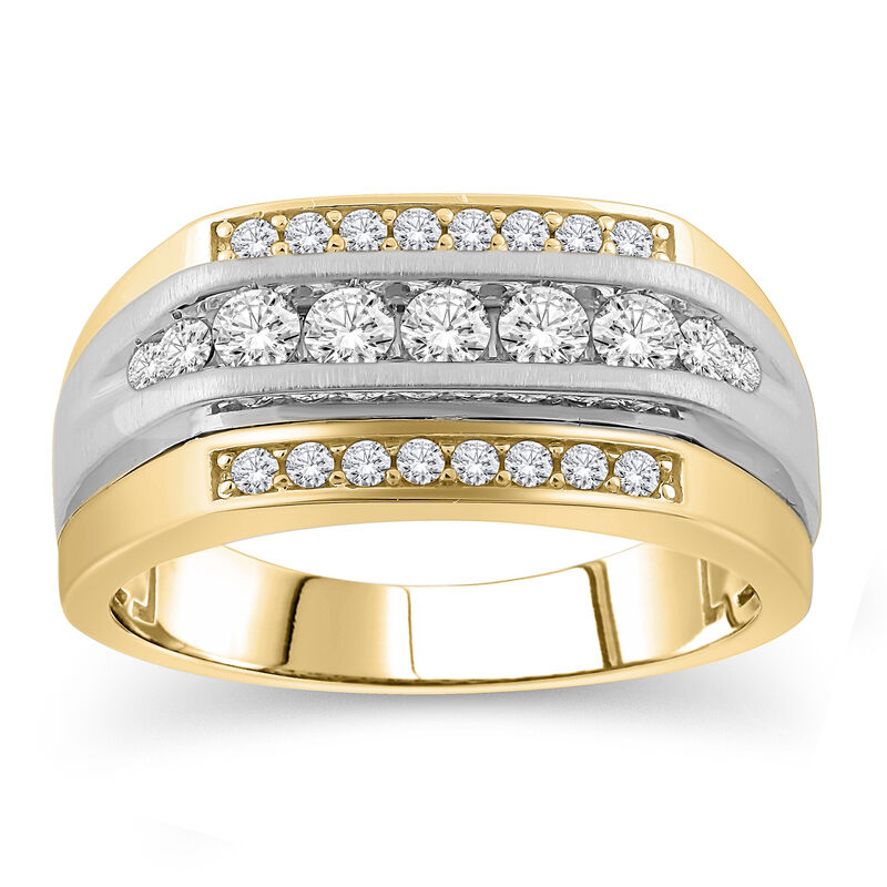 Men's 3/4ctw. Diamond Ring in 10k Yellow & White Gold image number null
