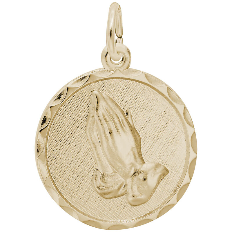 Serenity Prayer Charm in 14k Yellow Gold image number null