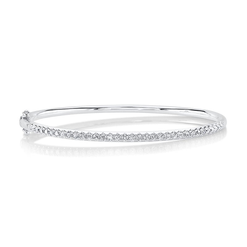 Shy Creation Diamond 3/4ctw. Bangle Bracelet in 14k White Gold image number null