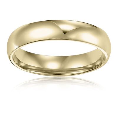 Men's Classic 4mm Wedding Band in 14k Yellow Gold