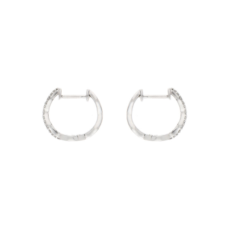 Olivia, 10kt. WG Diamond Hoops image number null
