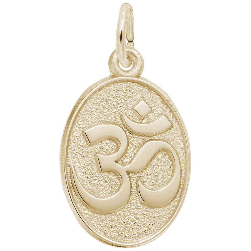 Yoga Symbol in 14K Yellow Gold image number null