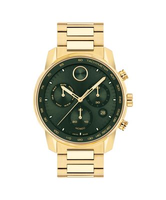 Movado Bold Men's Yellow Gold Ion Plated Stainless Steel Verso Watch 3600948