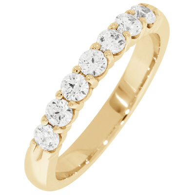 Ladies' 7-Stone 1/2ctw. Diamond Wedding Band in 14K Yellow Gold (FG, VS1-VS2)