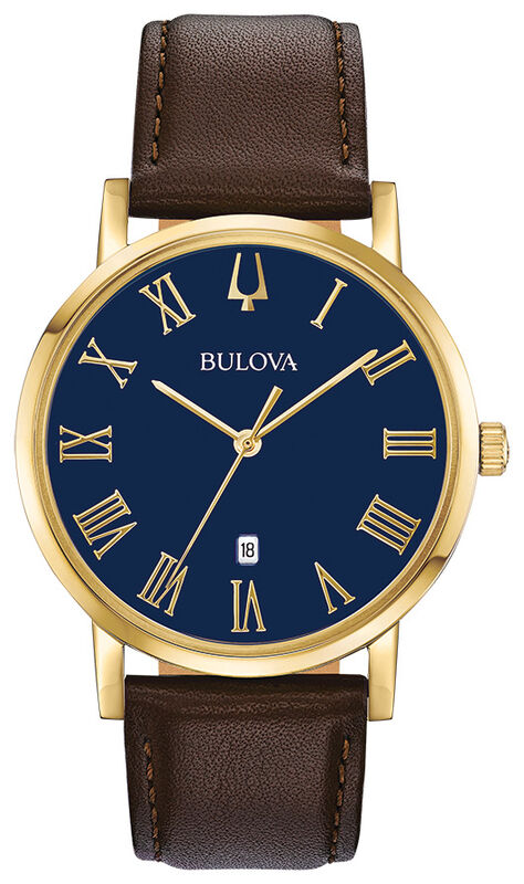 Bulova Men's Gold-Tone American Clipper Watch 97B177 image number null