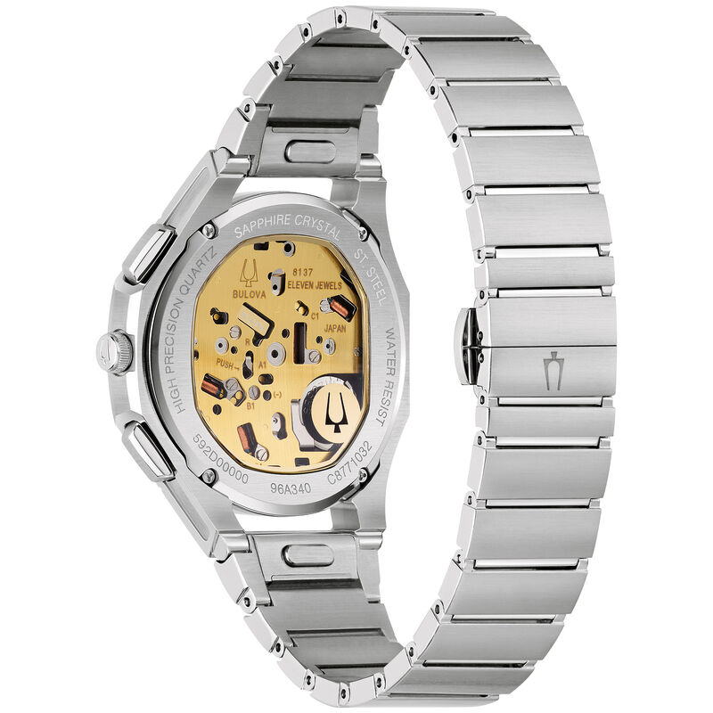 Bulova CURV Chronograph Brown Skeleton Dial 96K117 image number null