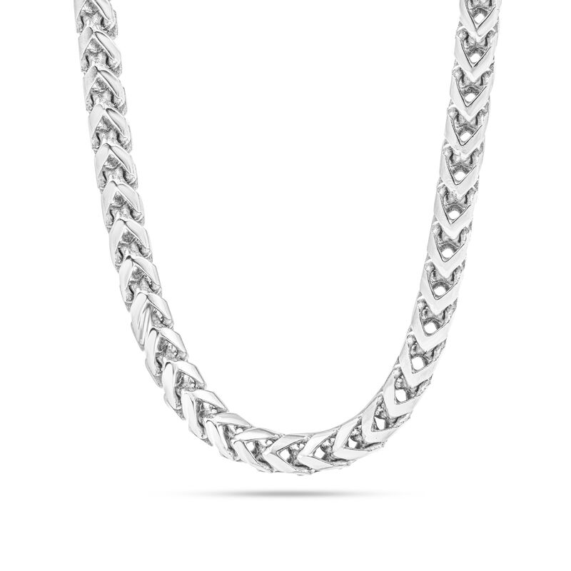 Ladies 'Franco' Chain Necklace in Sterling Silver 22" image number null