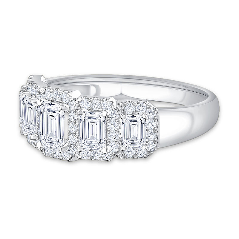 Lab Grown Diamond 1 1/2ctw. 14k White Gold Anniversary Ring image number null