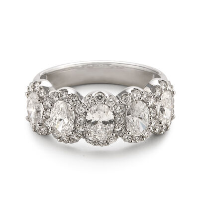 Lab Grown Diamond 2 1/4ctw. 14k White Gold Anniversary Ring