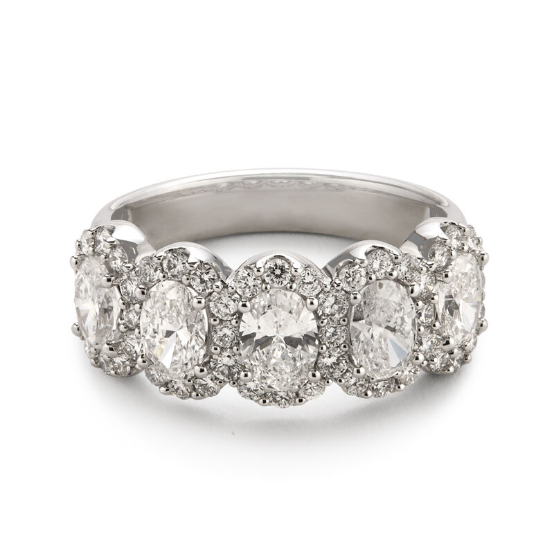 Lab Grown Diamond 2 1/4ctw. 14k White Gold Anniversary Ring image number null