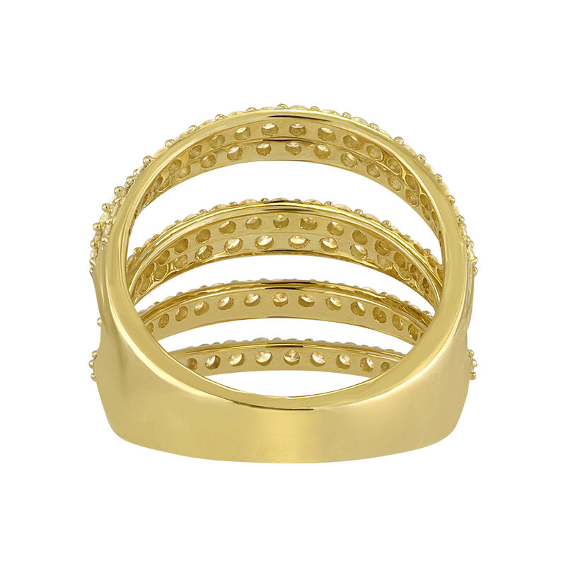 Five-Row 2ctw. Pave Diamond Fashion Ring in 14k Yellow Gold image number null
