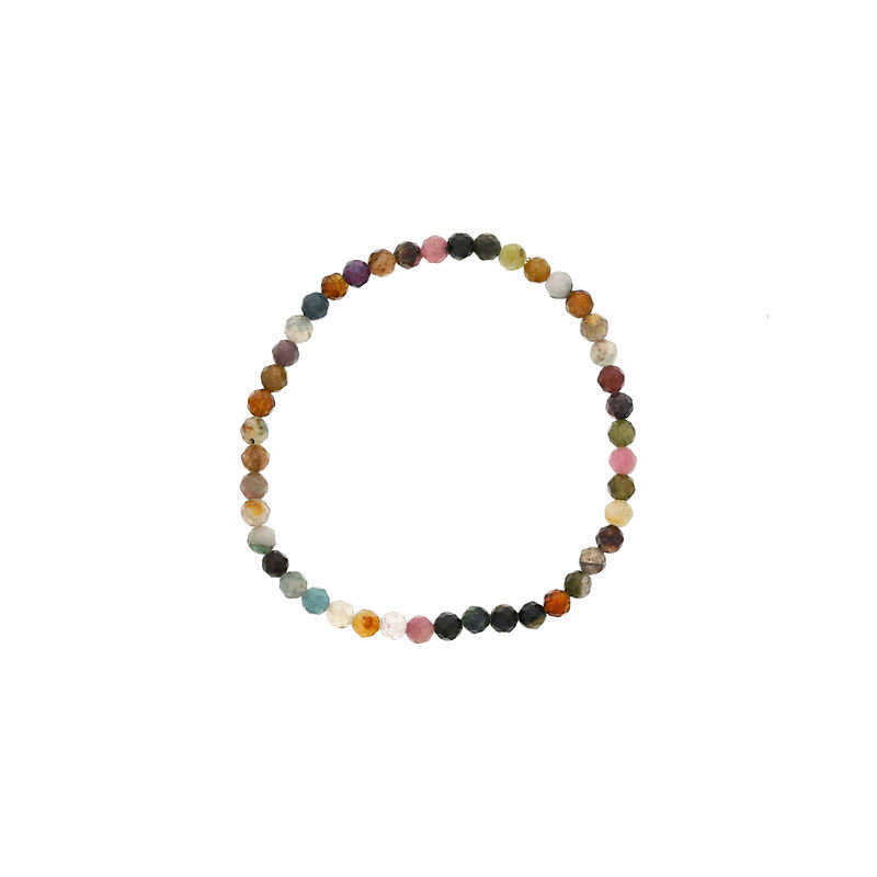 Multi-Color Tourmaline Beaded Bracelet image number null