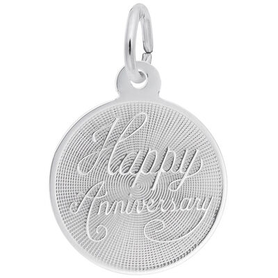 Anniversary Charm in Sterling Silver