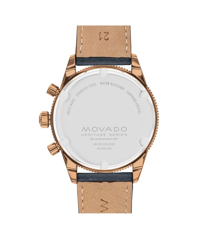 Movado Heritage Series Calendoplan Chronograph Charcoal Dial 3650168 image number null