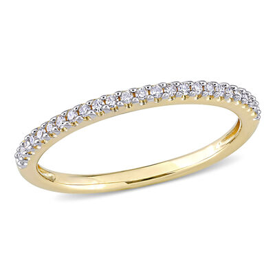 Diamond Semi-Eternity Ring in 14k Yellow Gold