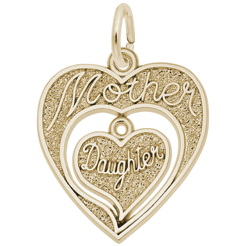 Mother Daughter 14K Yellow Gold Charm image number null