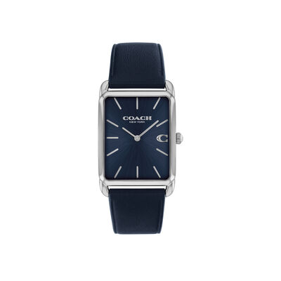 Coach Men's Navy Dial Navy Leather 32mm Watch 14400042