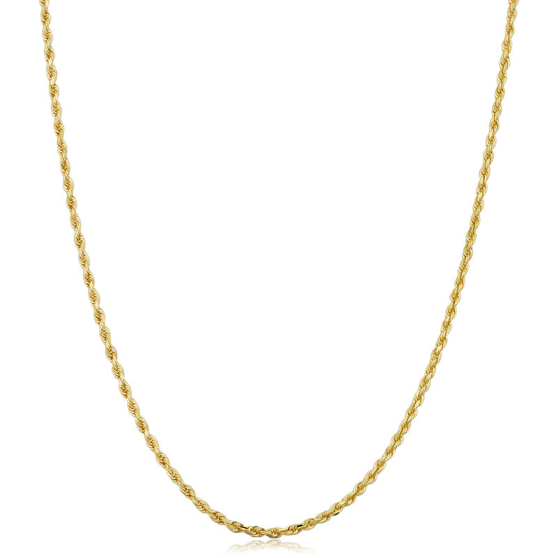 Rope Chain 20" in 14k Yellow Gold (1.6mm) image number null