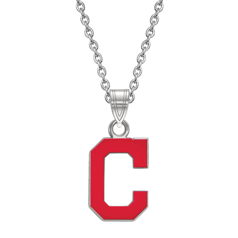 Cleveland Indians Small Pendant in Sterling Silver image number null