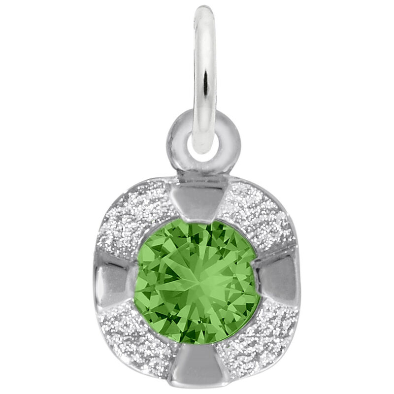 May Birthstone Petite Charm in Sterling Silver image number null