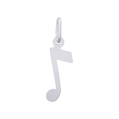 Music Note Sterling Silver Charm