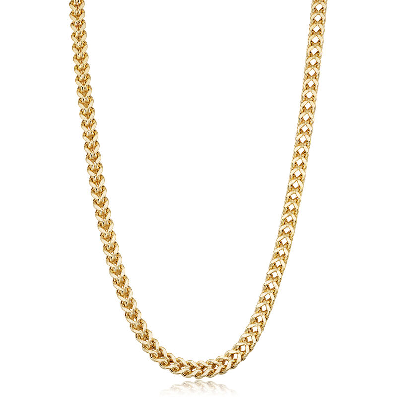 Square Franco 22" Chain 5.3mm in 10k Yellow Gold image number null