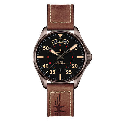 hamilton khaki pilot automatic day date